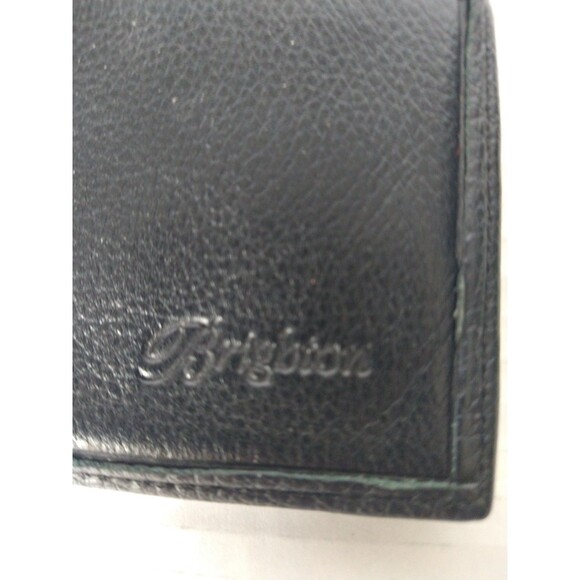 Brighton Leather Crossbody Wallet Tri Fold Black Brown small mini pockets clutch - Picture 6 of 16